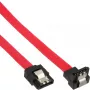 InLine SATA kábel pre 150/300/600 S-ATA pripojenia, zahnutý so západkami, 90°, 0,15 m