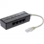 InLine 4-násobný telefónny port splitter, RJ45 konektor samec na 4x RJ45 konektor samica, 0,15 m