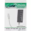 InLine 4-násobný telefónny port splitter, RJ45 konektor samec na 4x RJ45 konektor samica, 0,15 m