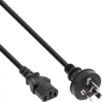 InLine napájací kábel, Čína konektor samec / 3pin IEC C13 konektor samec, 0,5m