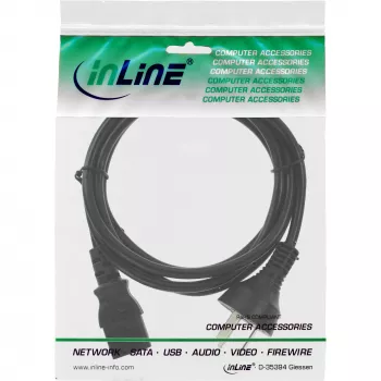 InLine napájací kábel, Čína konektor samec / 3pin IEC C13 konektor samec, 0,5m