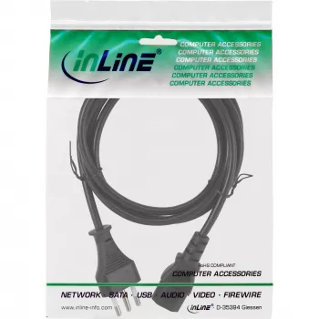 Napájací kábel InLine Taliansko (CEE 7/7) na 3‑pol IEC C13, 0,5 m, 250 V 10 A