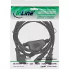 InLine Y napájací kábel 1x CEE 7/7 zahnutý / 2x 3-pol IEC C13 konektor samec, 3 m
