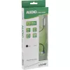 InLine tenký audio kábel 3,5 mm M zahnutý / F, s regulátorom hlasitosti 0,25 m