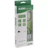 InLine tenký audio Y kábel 3,5 mm konektor samec / 2x konektor samica, s regulátorom hlasitosti 0,25 m