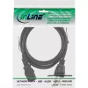 InLine napájací kábel USA konektor / 3-pin IEC C13 konektor samec, 18 AWG, 1 m