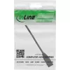 InLine RJ45 ochrana rozhrania Cat.6A S/FTP, RJ45 M/F, čierna, 0,2 m