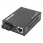 Intellinet Gigabit PoE+ mediálny konvertor, 1000Base-T RJ45 port na 1000Base-LX (SC) Singlemode, 20 km, PoE+ injektor