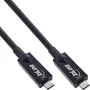InLine USB 3.2 Gen.2 AOC kábel USB-C konektor samec/samec 5 m 10 Gbit/s čierny