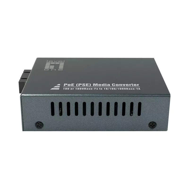 LevelOne RJ45 na SC Gigabit mediálny konvertor, PoE PSE, multimódové vlákno, 0,5 km