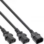 InLine napájací Y kábel typ F 1x IEC-C14 na 2x IEC-C13 5 m
