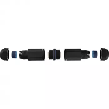 InLine Cat.6 spojka, vodotesná IP67, 2x RJ45 F/F, 1:1