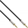 InLine tenký audio kábel 3,5 mm konektor samec / samec, stereo, 2 m