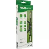 InLine tenký audiokábel 3,5 mm konektor samec / konektor samica stereo 3 m