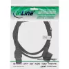InLine napájací kábel, CEE7/7 zahnutý na C15 rovný, 3 x 1 mm², čierny, 2 m