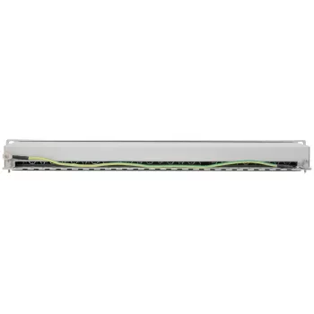 Intellinet patch panel, Cat6a, FTP, 24-port, 1U, tienený, 90° Top-Entry LSA lišty, sivá