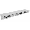 Intellinet patch panel, Cat6a, FTP, 24-port, 1U, tienený, 90° Top-Entry LSA lišty, sivý