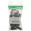 InLine crimp konektor RJ45 8P8C tienený s navliekacou pomôckou a ochranou proti zlomeniu, sivý