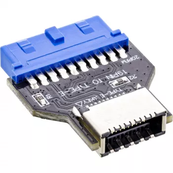 InLine USB 3.0 základná doska na USB 3.2 Type-E Key-A adaptér interný