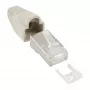 InLine crimp konektor RJ45 8P8C tienený s navliekacou pomôckou a ochranou proti zlomeniu béžový