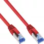 InLine Patch kábel S/FTP PiMF Cat.6A bezhalogénový 500MHz červený 7,5m