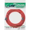 InLine Patch kábel S/FTP PiMF Cat.6A bezhalogénový 500MHz červený 7,5m