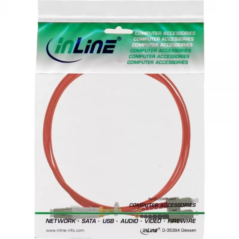 InLine duplexný optický kábel LC/SC 50/125µm OM2 5 m