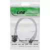 InLine patch kábel tenký, U/FTP, Cat.8.1, TPE bez halogénov, biely 1 m