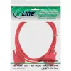 InLine null modem kábel DB9 konektor samica / samica, zalievaný, červený, 3 m