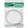 InLine audio kábel, 3,5 mm jack konektor samec/samica, stereo, biely/zlatý 10 m