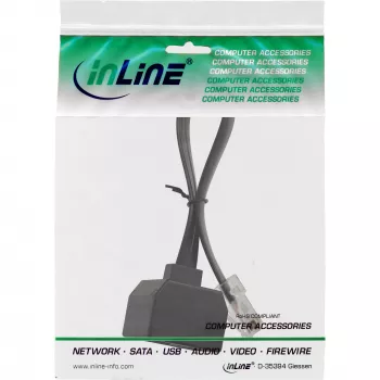 InLine ISDN splitter 1 -> 2, 1x RJ45 M / 2x RJ45 F, (8P8C), bez odporov