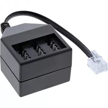 InLine TAE nemecký adaptér kábel RJ11 6P4C konektor samec na TAE NFN konektor samica 69942A