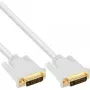 InLine DVI-D kábel 24+1 samec/samec DVI Dual Link biely/zlatý 5 m