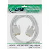 InLine DVI-D kábel 24+1 samec/samec DVI Dual Link biely/zlatý 5 m
