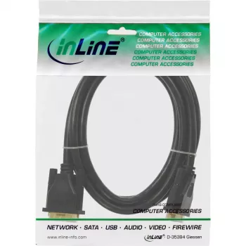 InLine DVI-D kábel Premium 24+1 samec/samec Dual Link pozlátený 5m