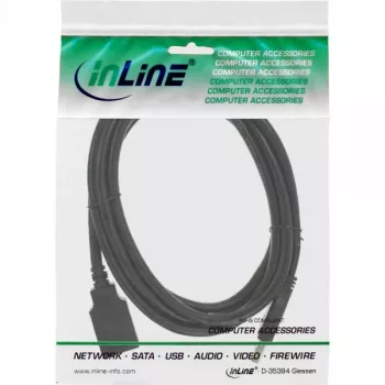 InLine USB 3.2 Gen.1 predlžovací kábel, USB-A samec / samica, čierny, 2,5 m (35625)