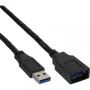 InLine USB 3.2 Gen.1 Predlžovací kábel, USB-A samec / samica, čierny, 1,5 m (35615)
