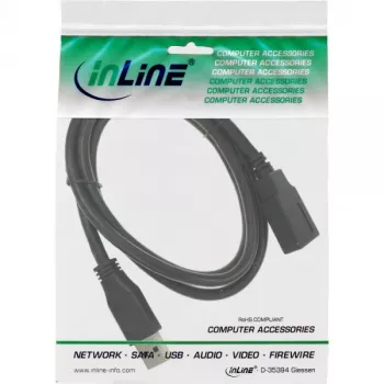 InLine USB 3.2 Gen.1 Predlžovací kábel, USB-A samec / samica, čierny, 1,5 m (35615)