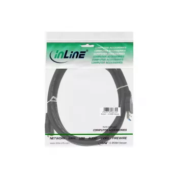 InLine USB 3.2 Gen.1 Kábel, USB-A na Micro-USB B, 5 m, čierny (35450)