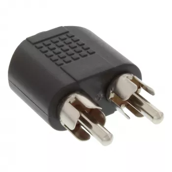 Audio adaptér 3,5 mm jack samica stereo / 2x Cinch samec InLine 99343