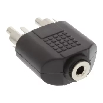 Audio adaptér 3,5 mm jack samica stereo / 2x Cinch samec InLine 99343