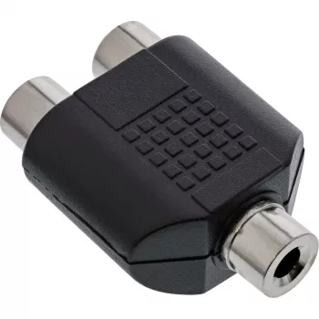 Audio adaptér 3,5 mm jack samica mono / 2x Cinch samica InLine 99338