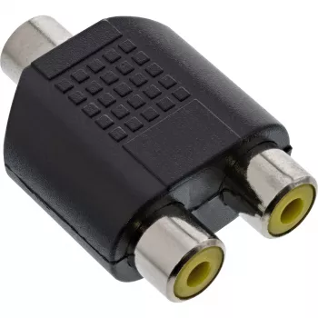 Audio adaptér 3,5 mm jack samica mono / 2x Cinch samica InLine 99338