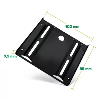 InLine HDD/SSD montážny rám, 2,5 palca na 3,5 palca, so skrutkami, čierny