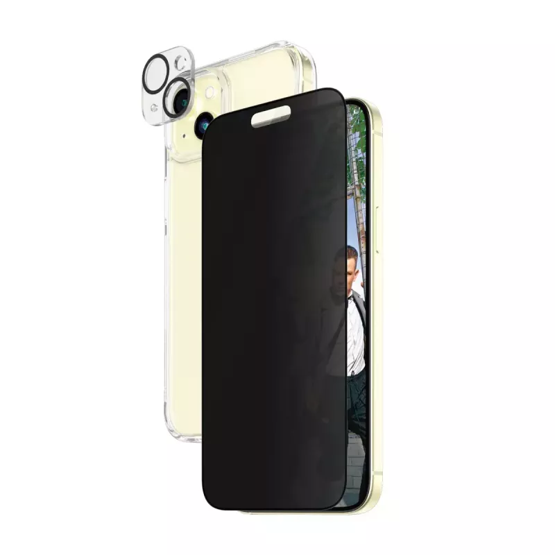 PanzerGlass Privacy 3-in-1 Pack iPhone 15 Plus tvrdené sklo