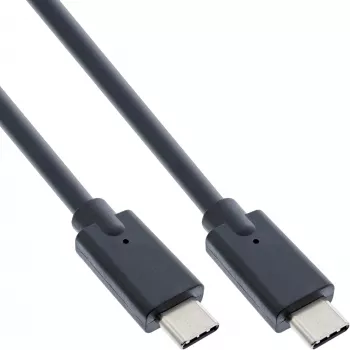 InLine USB 3.2 Gen.2x2 kábel USB-C samec/samec 0,3m 20 Gbit/s čierny