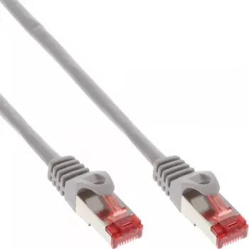 InLine patch kábel S/FTP PiMF Cat.6 250MHz PVC meď sivý 40m