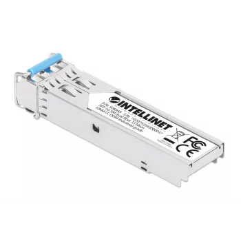 Intellinet Industrial Gigabit Fiber SFP optický transceiver modul 1000Base-LX singlemode 10 km strieborný
