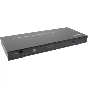 InLine 4×1 HDMI 4K switch s audiom