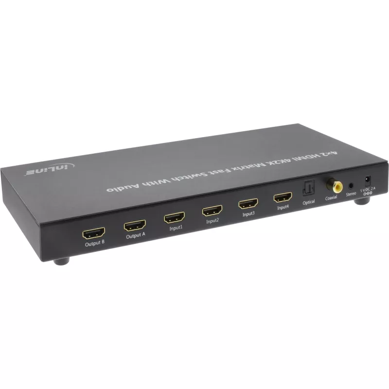 InLine HDMI Matrix Switch, 4K2K, 4 vstupy na 2 výstupy